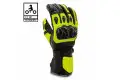 Guanti moto pelle racing Befast TRONIC certificati CE Nero Giallo