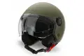 Casco jet Befast Rapid Verde Militare Opaco