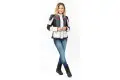 Giacca moto donna Befast BABYLON Lady CE certificata Nero Grigio chiaro