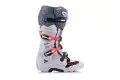 Stivali cross Alpinestars Tech 7 Enduro Grigio chiaro Grigio scuro Rosso