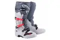 Stivali cross Alpinestars Tech 7 Enduro Grigio chiaro Grigio scuro Rosso