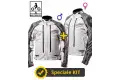 Kit coppia Transformer CE Grigio- Giacca moto certificata Befast Uomo + Donna