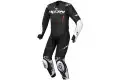 Tuta moto bambino pelle racing  Ixon Vortex 3 KID Nero Bianco