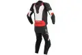 Tuta moto pelle divisibile Alpinestars GP Pro nero bianco rosso