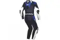 Tuta moto pelle intera Ixon VORTEX 3 Blu Bianco