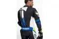 Tuta moto pelle intera Spyke ESTORIL RACE Nero Bianco Giallo Fluo Blu