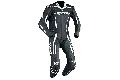 Tuta moto pelle racing Ixon VORTEX nero bianco