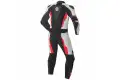 Tuta minimoto bambino pelle racing Befast Vegas CE Nero Bianco Rosso