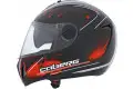 Casco moto Caberg V2 407  Fluid nero-rosso