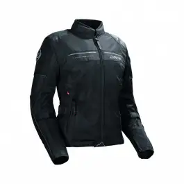 Giacca moto donna in rete Dane Solrig Nero
