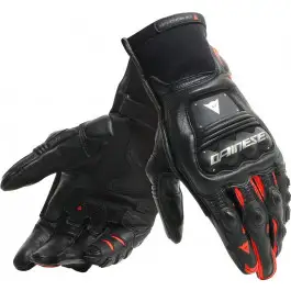 EM MOTO  Dainese - Steel-Pro Gloves Nero Rosso-Fluo - Guanti Moto Uomo