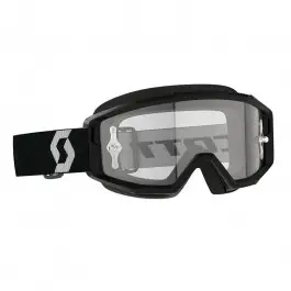Occhiali cross Scott Primal clear nero bianco lente chiara