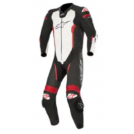 Tuta moto pelle intera Alpinestars MISSILE TECH AIR BAG COMPATIBILE Nero  Bianco rosso