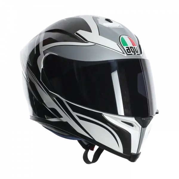 Casco integrale AGV K5 Roadracer Bianco Gunmetal Nero