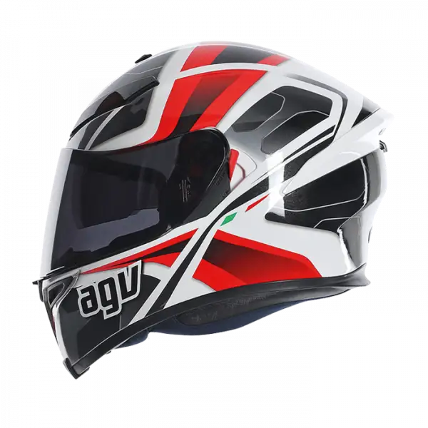 Casco integrale AGV K5 TRANSFORMER Bianco Nero Rosso