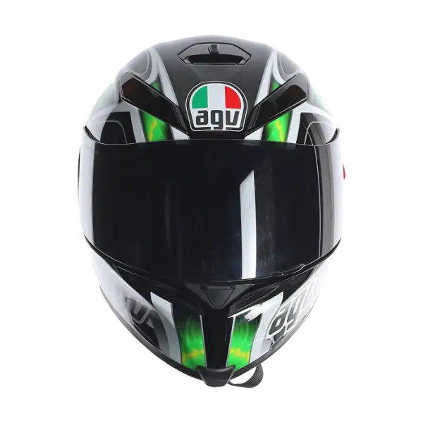 Casco integrale AGV K5 Hurricane Nero Verde Bianco