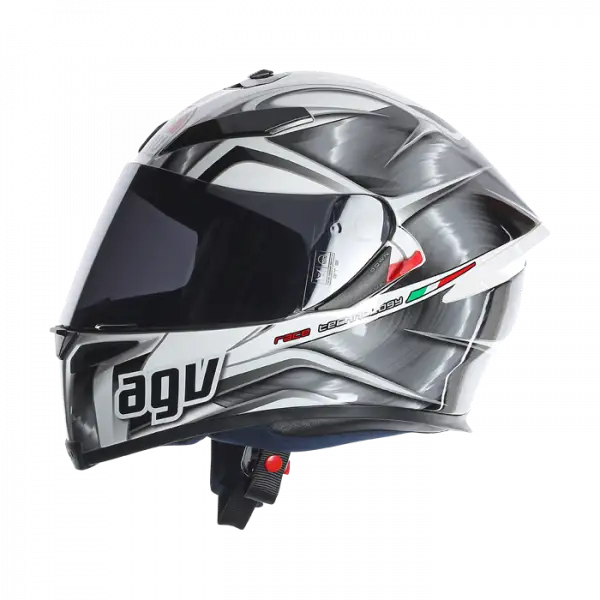 Casco integrale AGV K5 Hurricane Bianco Gunmetal Nero