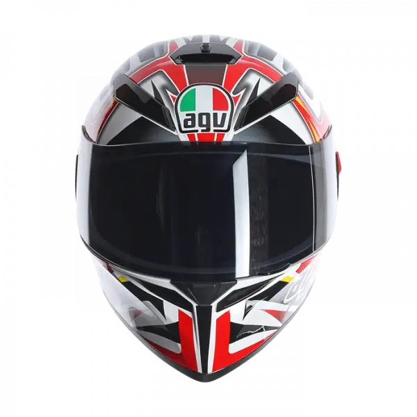 Casco integrale Agv K-3 SV rav nero bianco rosso