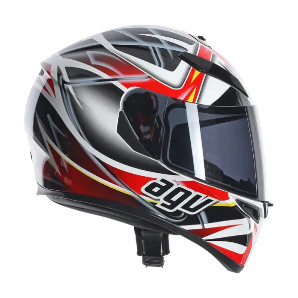 Casco integrale Agv K-3 SV rav nero bianco rosso