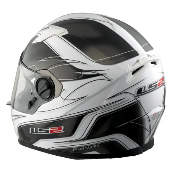 Casco moto LS2 FF358.2 Supra con "Air-Go System" bianco-titanium