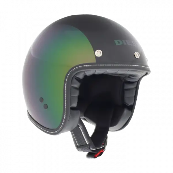 Casco jet Diesel Old Jack Multi Verde perlato