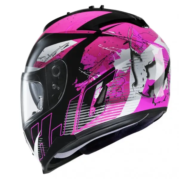 Casco integrale HJC IS17 Pink Rocket MC8