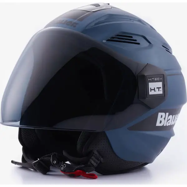 Casco jet Blauer BRAT Blu Indigo Nero