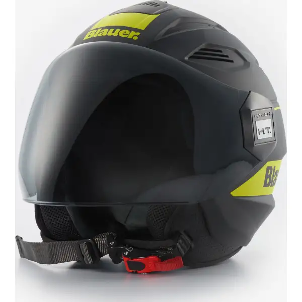 Casco jet Blauer BRAT Nero Giallo Opaco 