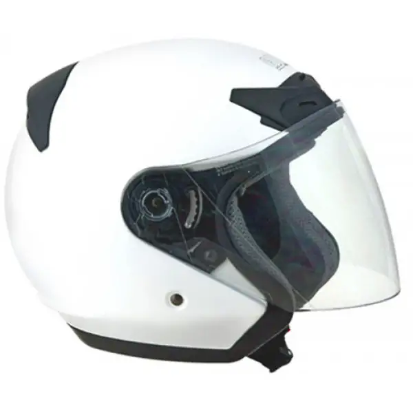 Casco moto jet CGM Prime Bianco Metal