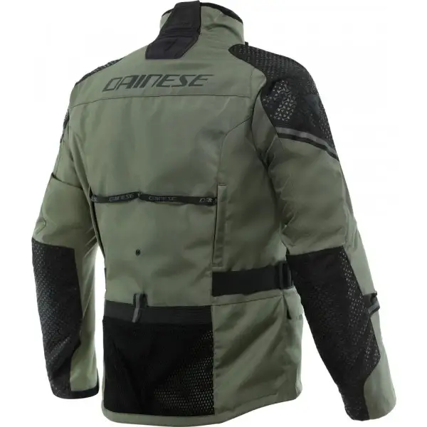 Giacca moto Dainese Ladakh 3L D-Dry 3 strati Verde militare Nero 