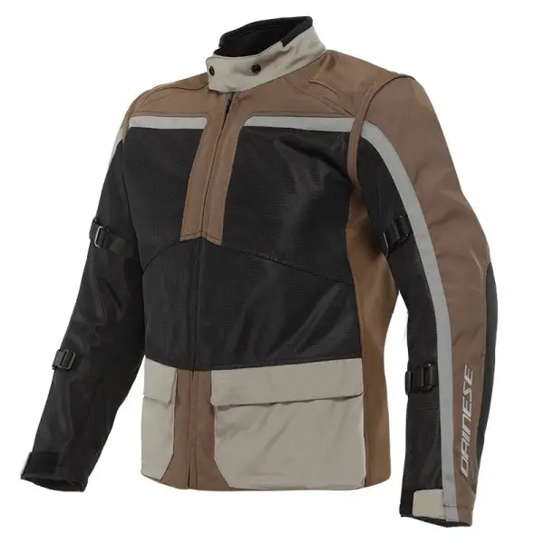 Giacca moto Dainese Outlaw Nero Noce Carbone 