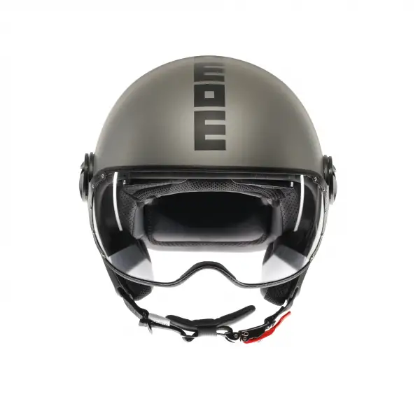 Casco jet Momodesign FGTR EVO E2206 MONO Titanio Nero opaco