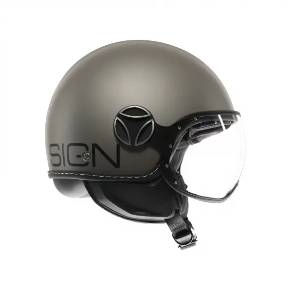 Casco jet Momodesign FGTR EVO E2206 MONO Titanio Nero opaco