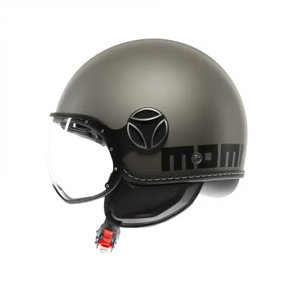 Casco jet Momodesign FGTR EVO E2206 MONO Titanio Nero opaco