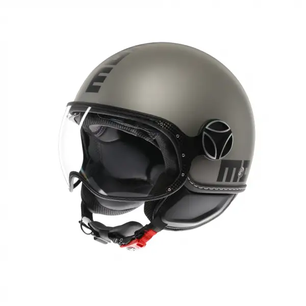 Casco jet Momodesign FGTR EVO E2206 MONO Titanio Nero opaco