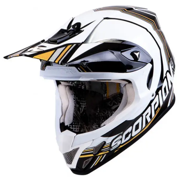 Casco cross Scorpion VX 20 Air Spot Nero Bianco