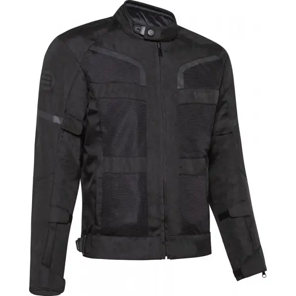 Giacca moto touring Befast STEIN CE Certificata 3 strati Nero