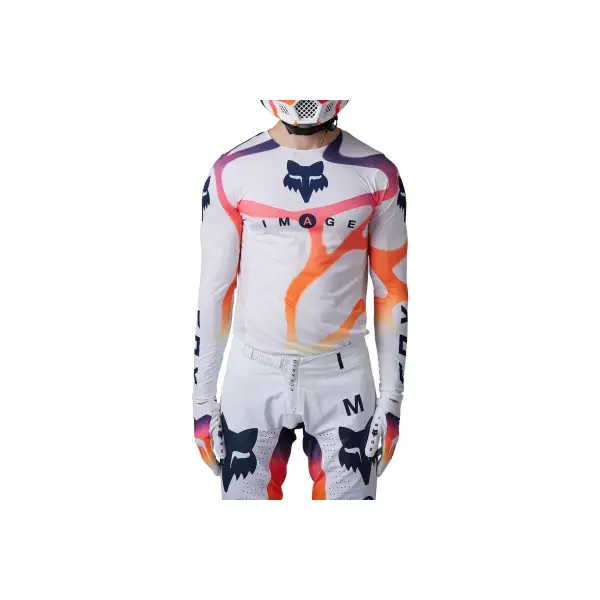 Maglia cross Fox Racing FLEXAIR RYVR LE Bianco Navy