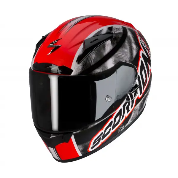 Casco integrale Scorpion Exo 2000 Evo Air Sidewall rosso neon