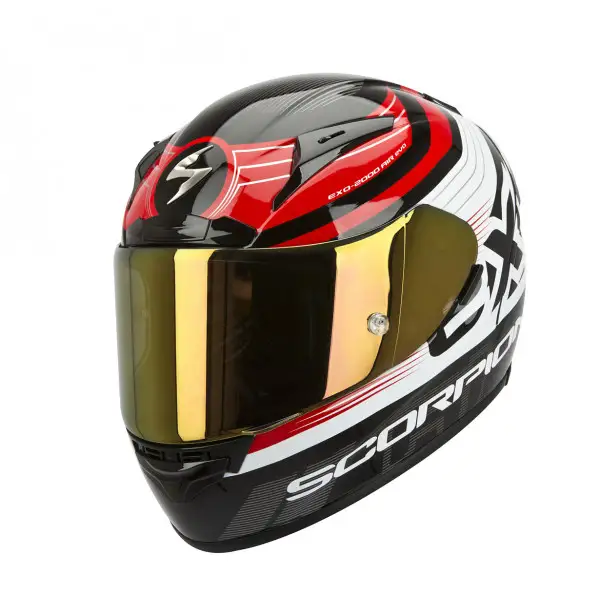 Casco integrale Scorpion Exo 2000 Evo Air Fortis nero rosso