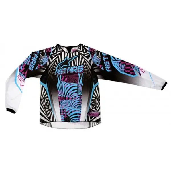 Maglia cross donna Alpinestars Stella Charger blu-viola-nero