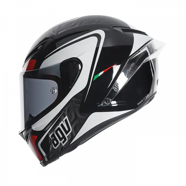 Casco integrale AGV Race Corsa Circuit Nero Bianco Rosso