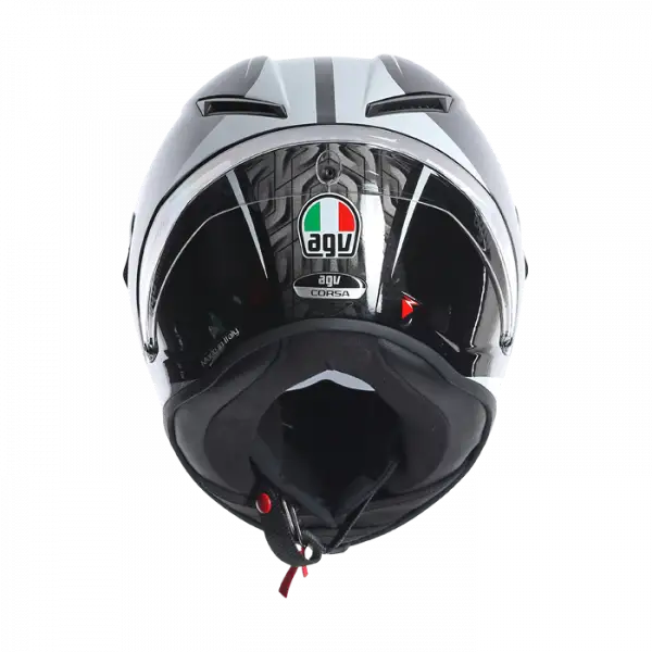 Casco integrale AGV Race Corsa Circuit Nero Bianco Rosso