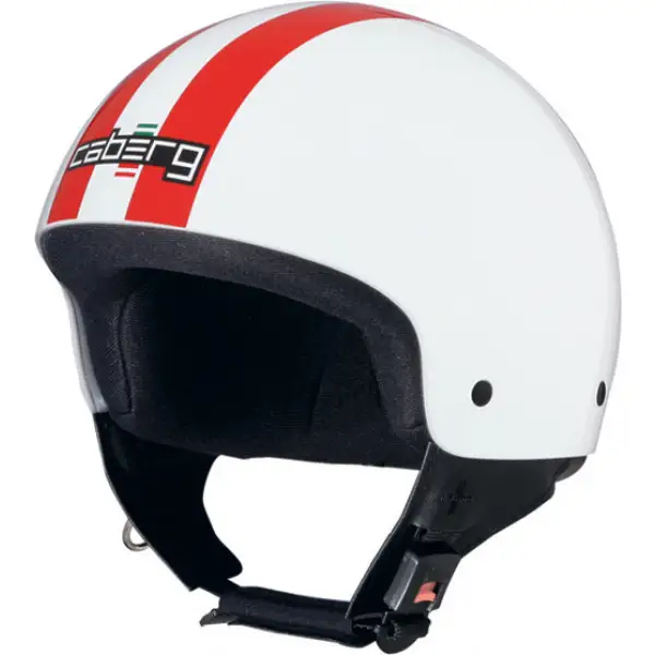 Casco moto Caberg Cruiser Legend bianco-rosso