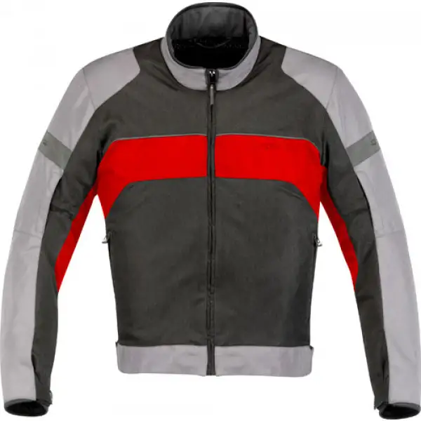 Giacca moto Alpinestars Xenon Air grigio chiaro-rossa