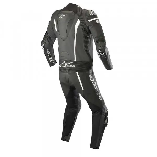 Tuta moto pelle divisibile Alpinestars MISSILE TECH-AIR® COMPATIBILE Nero Bianco 