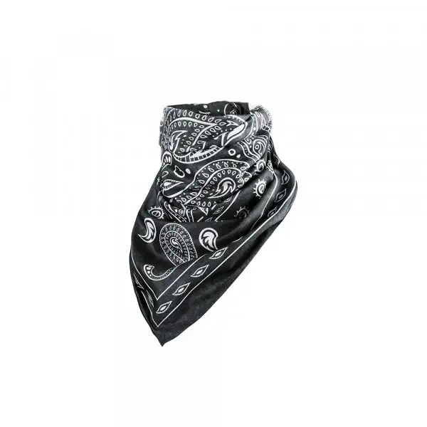 Bandana Tucano Urbano Foulard Racer Paisley Nero Bianco