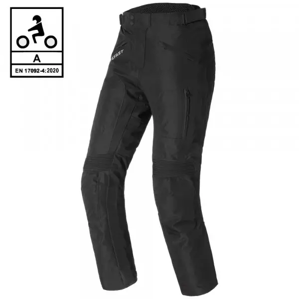 Pantaloni moto touring Befast VICTORY PANT CE certificati 3 strati Nero