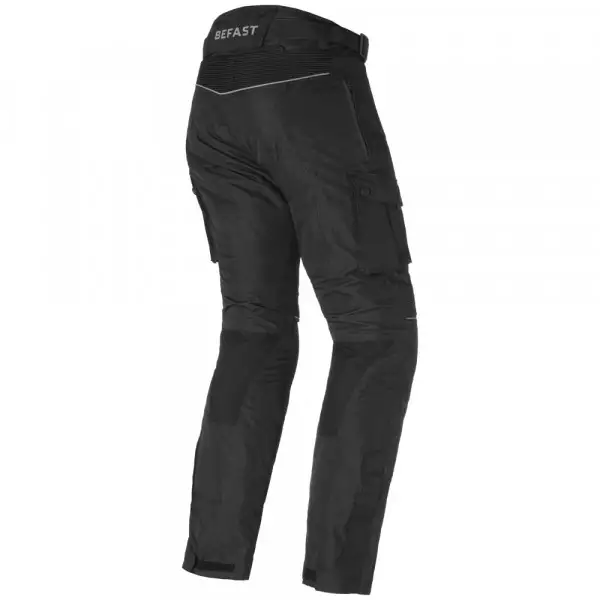 Pantaloni moto donna touring Befast TOURING PANT Lady CE certificati 3 strati Nero