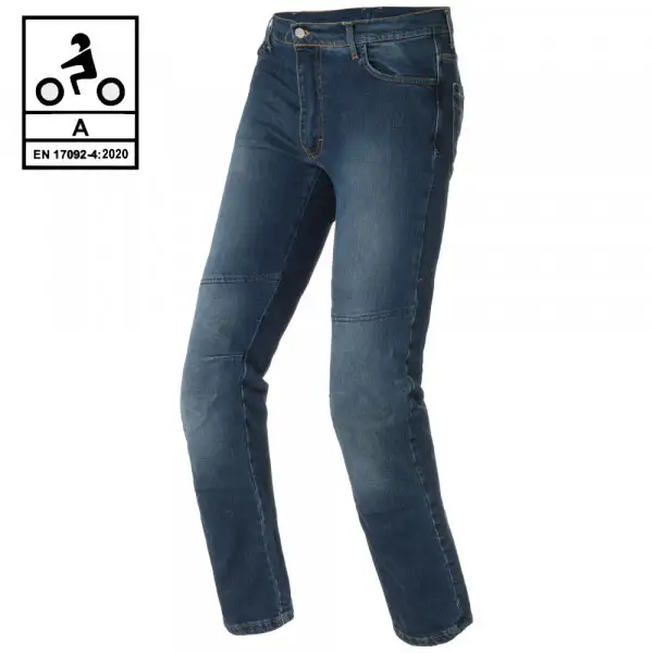 Jeans moto Befast ULTRON CE Certificati con fibra aramidica Blu chiaro